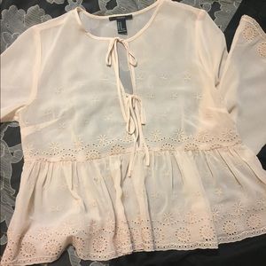 Forever 21 Sheer Boho Blouse